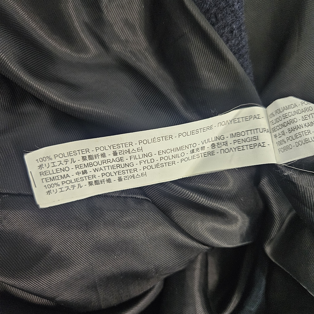 Zara Basic Jacket Navy Blue Full Zip Snap Long Sl… - image 7